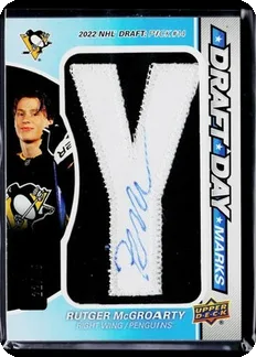 McGroarty Draft Day Marks Auto Patch, sold for $158.49